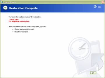 fig 7 restoration complete notification