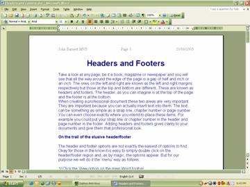 make a different first page in word for footer mac